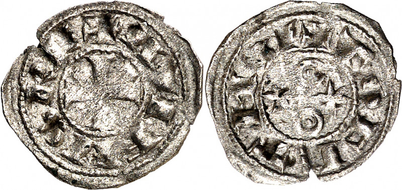 Alfonso VI (1073-1109). Toledo. Meaja. (Imperatrix A6:7.10 (50), mismo ejemplar)...