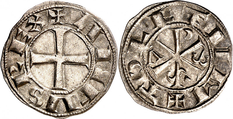 Alfonso VI (1073-1109). Toledo. Dinero. (M.M. A6:8.1) (Imperatrix A6:8.3, mismo ...