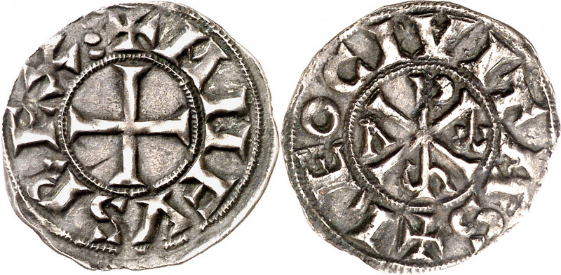 Alfonso VI (1073-1109). León. Dinero. (M.M. A6:12.1) (AB. 3). Leves golpecitos. ...