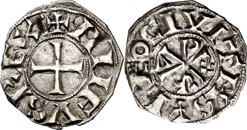 Alfonso VI (1073-1109). León. Dinero. (M.M. A6:12.1) (Imperatrix A6:12.1, mismo ...