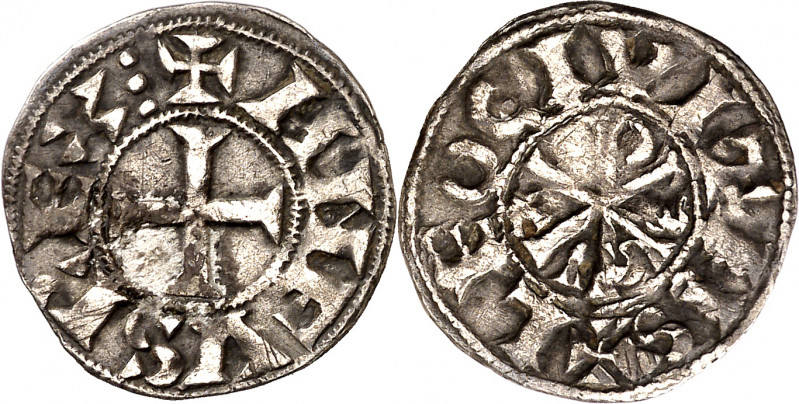 Alfonso VI (1073-1109). León. Dinero. (Imperatrix A6:12.5 (50), mismo ejemplar) ...