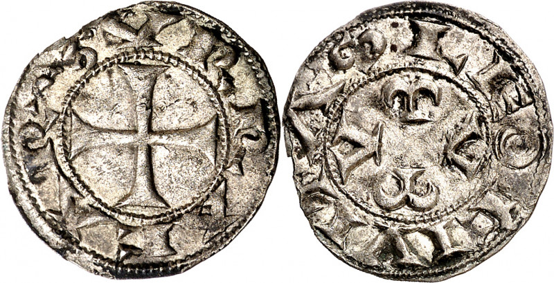 Urraca (1109-1126). León. Dinero. (M.M. U1:4.5, mismo ejemplar) (Imperatrix U1:4...