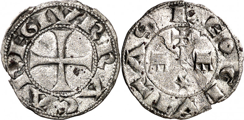 Urraca (1109-1126). León. Dinero. (M.M. U1:5.2) (Imperatrix U1:5.3, mismo ejempl...