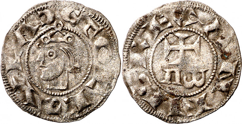 Alfonso VII (1126-1157). Toledo. Dinero. (Imperatrix A7:2.5, mismo ejemplar) (AB...