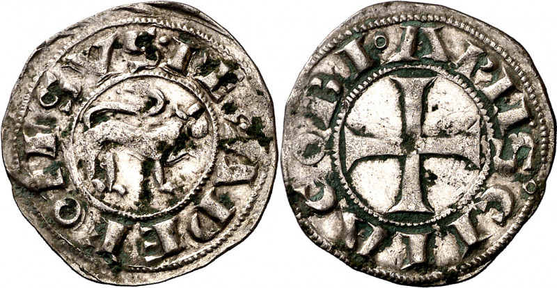 Alfonso VII (1126-1157). Santiago de Compostela. Dinero. (Imperatrix A7:24.3, mi...