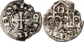 Alfonso VII (1126-1157). León. Dinero. (M.M. A7:36.8, mismo ejemplar) (Imperatrix A7:36.4, mimo ejemplar) (AB. 68, mismo ejemplar) (V.Q. 5374a, mismo ...