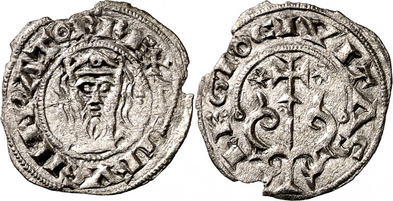 Alfonso VII (1126-1157). León. Dinero. (M.M. A7:43.1, mismo ejemplar) (Imperatri...
