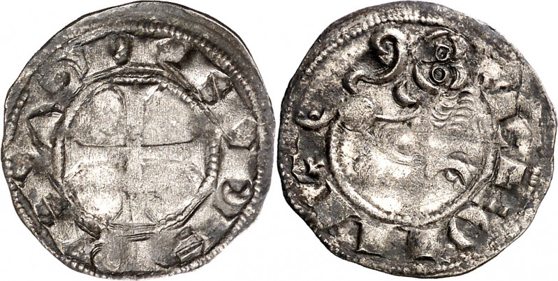 Alfonso VII (1126-1157). León. Dinero. (Imperatrix A7:52.18, mismo ejemplar) (AB...