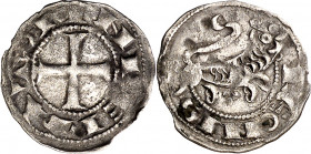 Alfonso VII (1126-1157). León. Meaja. (M.M. A7:53.15, mismo ejemplar) (Imperatrix A7:53.15, mismo ejemplar) (AB. 87). Limpiada. Atractiva. Rara. 0,42 ...