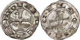 Alfonso VII (1126-1157). León. Dinero. (M.M. A7:54.12) (Imperatrix A7:54.12, mismo ejemplar) (AB. falta). Bella. Parte de brillo original. Muy rara as...