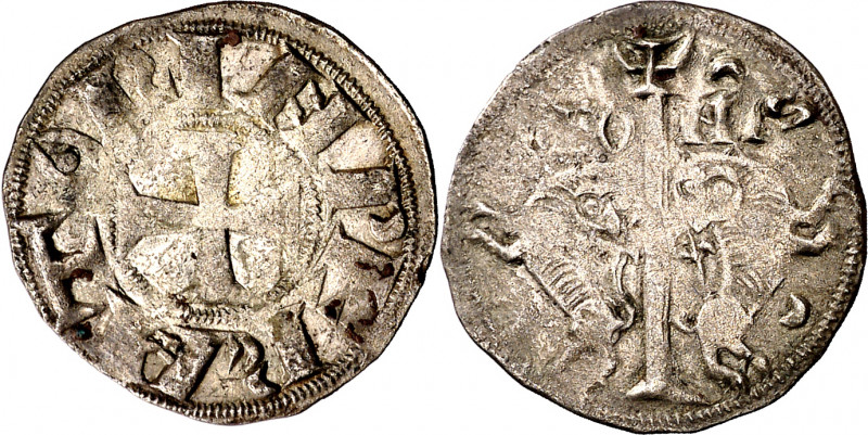 Alfonso VII (1126-1157). Taller indeterminado. Dinero. (M.M. A7:64.5, mismo ejem...