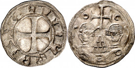 Alfonso VII (1126-1157). León. Dinero. (Imperatrix A7:66.12, mismo ejemplar) (AB. 72 var). Muy bella. Rara y más así. 1,25 g. EBC.