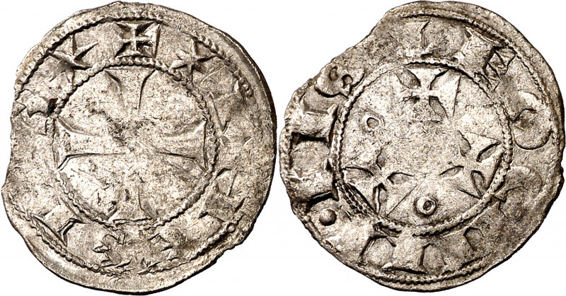 Alfonso VII (1126-1157). Abadía de Sahagún. Dinero episcopal. (Imperatrix A7:76....