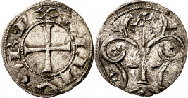 Alfonso VII (1126-1157). ¿Segovia?. Dinero. (Imperatrix A7:96.8, mismo ejemplar) (AB. falta). Bella. Muy rara y más así. 0,86 g. EBC.