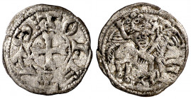 Fernando II (1157-1188). Taller de la Corte (posiblemente Toledo) o Marca del Rey. Meaja. (M.M. F2:9.4, mismo ejemplar) (Imperatrix F2:9.4, mismo ejem...