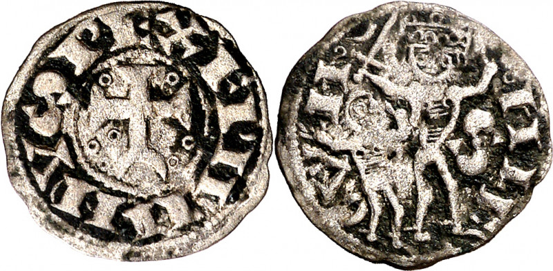 Fernando II (1157-1188). Soria. Meaja. (Imperatrix F2:12.3, mismo ejemplar) (AB....