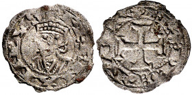 Fernando II (1157-1188). León. Meaja. (Imperatrix F2:22(50).1, mismo ejemplar) (AB. falta). Cospel ligeramente irregular. Atractiva. Extraordinariamen...
