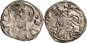 Fernando II (1157-1188). Santiago de Compostela. Dinero. (M.M. F2:29.1, mismo ejemplar) (Imperatrix F2:29.1, mismo ejemplar) (AB. 105) (NM. 113.1, mis...