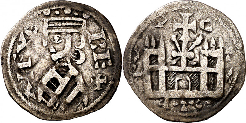 Alfonso VIII (1158-1214). Calahorra. Dinero. (M.M. A8:36.6) (Imperatrix A8:36.6,...