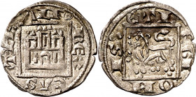 Alfonso X (1252-1284). Burgos. Dinero burgalés. (M.M. A10:1.1) (Imperatrix A10:1.1, mismo ejemplar) (AB. 279). Bella. Brillo original. Rara y más así....