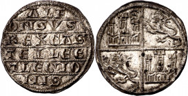Alfonso X (1252-1284). Sevilla. Dinero de plata. (M.M. A10:3.10) (Imperatrix A10:3.10, mismo ejemplar) (AB. 225, como cuarto de maravedí). Bellísima. ...