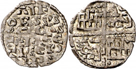 Alfonso X (1252-1284). ¿Sevilla?. Dinero de las 6 líneas. (Imperatrix A10:4.25, mismo ejemplar) (AB. 238 var). 0,58 g. MBC.