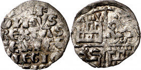 Alfonso X (1252-1284). Taller indeterminado. Dinero de las 6 líneas. (M.M. A10:4.27) (Imperatrix A10:4.27, mismo ejemplar) (AB. falta). Escasa. 0,93 g...