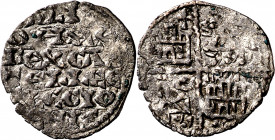 Alfonso X (1252-1284). ¿Palencia?. Dinero de las 6 líneas. (M.M. A10:4.41) (AB. 239 var). Escasa. 0,71 g. MBC.