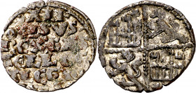 Alfonso X (1252-1284). Taller de la Corte o Marca del Rey. Dinero de las 6 líneas. (M.M. A10:4.49) (Imperatrix A10:4.50, mismo ejemplar) (AB. falta). ...