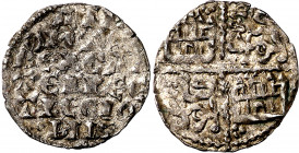 Alfonso X (1252-1284). Taller indeterminado. Dinero de las 6 líneas. (M.M. A10:4.85) (Imperatrix A10:4.84, mismo ejemplar) (AB. 242.1). Escasa. 0,70 g...