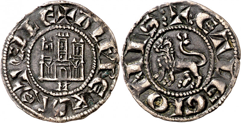 Alfonso X (1252-1284). Murcia. Dinero prieto. (Imperatrix A10:6.15, mismo ejempl...