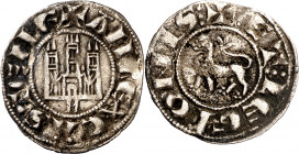Alfonso X (1252-1284). Murcia. Dinero prieto. (M.M. A10:6.16) (Imperatrix A10:6.17, mismo ejemplar) (AB. 253, como pepión). Leves oxidaciones. 0,98 g....