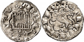 Alfonso X (1252-1284). Burgos. Blanca Alfonsí. (M.M. A10:11.5) (AB. 263, como novén). Vellón muy rico. Escasa así. 0,84 g. EBC-/EBC.