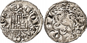 Alfonso X (1252-1284). Burgos. Blanca Alfonsí. (Imperatrix A10:11.5, mismo ejemplar) (AB. 263 var, como novén) Bella. Brillo original. 0,76 g. EBC/EBC...