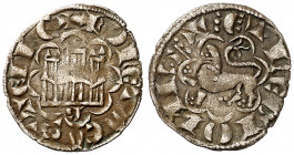 Alfonso X (1252-1284). Burgos. Blanca Alfonsí. (M.M. A10:11.8) (Imperatrix A10:11.8, mismo ejemplar) (AB. 263.1, como novén). Escasa. 0,73 g. MBC-.