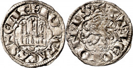 Alfonso X (1252-1284). Cuenca. Blanca Alfonsí. (M.M. A10:11.14) (Imperatrix A10:11.14, mismo ejemplar) (AB. 266.1, como novén). Bella. Brillo original...