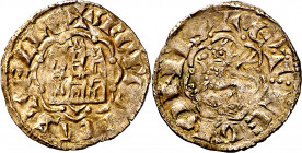 Alfonso X (1252-1284). Cuenca. Blanca Alfonsí. (M.M. A10:11.15) (Imperatrix A10:11.15, mismo ejemplar) (AB. 266.1, como novén). 0,78 g. MBC+.