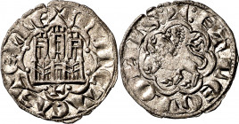 Alfonso X (1252-1284). León. Blanca Alfonsí. (M.M. A10:11.23) (Imperatrix A10:11.23, mismo ejemplar) (AB. 267.1, como novén). Bella. 0,78 g. EBC-.