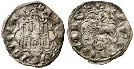 Alfonso X (1252-1284). León. Blanca Alfonsí. (Imperatrix A10:11.26 (50), mismo ejemplar) (AB. falta). Buen ejemplar. Muy rara. Única conocida. 0,77 g....
