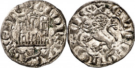 Alfonso X (1252-1284). Santiago de Compostela o Coruña. Blanca Alfonsí. (M.M. A10:11.42) (Imperatrix A10:11.42, mismo ejemplar) (AB. 264.1, como novén...