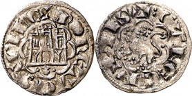Alfonso X (1252-1284). Santiago de Compostela o Coruña. Blanca Alfonsí. (M.M. A10:11.43) (Imperatrix A10:11.43, mismo ejemplar) (AB. 264, como novén)....