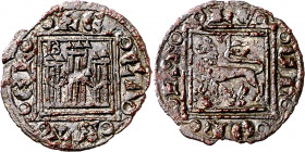 Alfonso X (1252-1284). Burgos. Pugesa. (Imperatrix A10:14.16, mismo ejemplar) (AB. falta). Concreciones. Rara. 0,45 g. MBC.