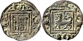 Alfonso X (1252-1284). Murcia. Pugesa. (M.M. A10:14.27) (Imperatrix A10:14.26, mismo ejemplar) (AB. 285, como óbolo). Escasa. 0,44 g. MBC+.