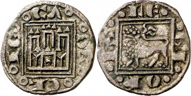 Alfonso X (1252-1284). Taller indeterminado (Burgos, Sevilla o Murcia). Pugesa. (Imperatrix A10:14.50, mismo ejemplar) (AB. 280, como óbolo). 0,74 g. ...