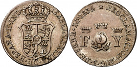 1834. Isabel II. Granada. Medalla de Proclamación. (Ha. 14) (O'Connor pág. 228) (Ruiz Trapero 607) (V. 746) (V.Q. 13364). Ex Colección Bécquer, Áureo ...