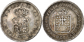 1834. Isabel II. Santiago de las Vegas. Medalla de Proclamación. (Ha. 55) (Medina 425) (O'Connor pág. 235) (RAH. 574) (Ruiz Trapero 615) (V. 770) (V.Q...