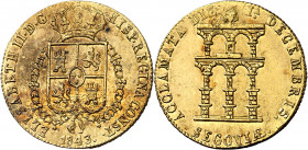 1843. Isabel II. Segovia. Mayoría de edad. Medalla de Proclamación. (Ha. 15 var metal) (O'Connor pág. 240) (Ruiz Trapero 638-642) (V. 371 var metal) (...
