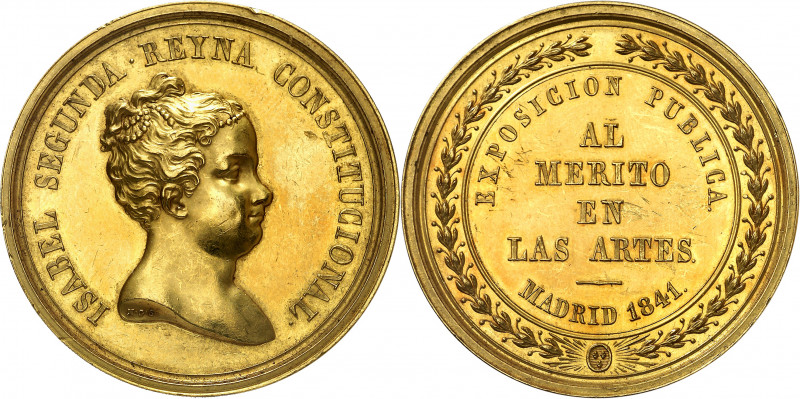 1841. Isabel II. Madrid. Premio al Mérito en las Artes. Medalla. (O'Connor pág. ...