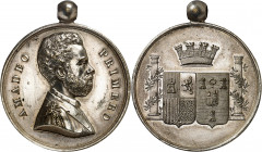 Cuba. s/d (1870). Amadeo I. La Habana. Medalla de Proclamación. (Ha. 2) (Calvó 197) (Pérez Guerra 741) (V. 833). Herrera lo da como Proclamación, pero...