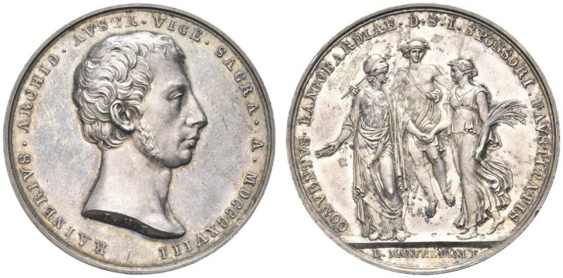 MILANO. Francesco I D’Asburgo Lorena (Arciduca d’Austria), 1815-1835. Medaglia 1...